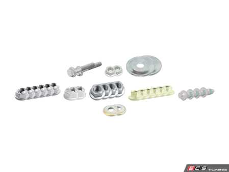 ES#4752833 - E9XCOILOVERISKT - E9x Coilover/Spring Install Kit - Hardware Without Mounts - The bare bones minimum hardware that should be replaced when swapping coil overs or suspension with pre-installed mounts. - Assembled By ECS - BMW