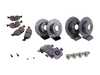 ES#2739137 - 34111160936KT3 - Front & Rear Sport Brake Service Kit - Featuring EBC Sport Brake Rotors and Hawk HPS Pads - Assembled By ECS - BMW
