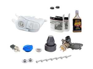 ES#3690256 - 06e121111alkt1KT - Cooling System Refresh Kit - Level 2 - Replace your thermostat, temp sensor, and expansion tank after performing a proper coolant system flush! - Genuine Volkswagen Audi - Audi