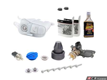 ES#3690256 - 06e121111alkt1KT - Cooling System Refresh Kit - Level 2 - Replace your thermostat, temp sensor, and expansion tank after performing a proper coolant system flush! - Genuine Volkswagen Audi - Audi