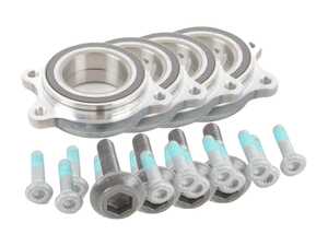 ES#3651354 - 4h0498625fKT - Complete Wheel Bearing Kit - All-inclusive kit includes bearings, axle bolts, and securing bolts for all four corners of the vehicle - Genuine Volkswagen Audi - Audi