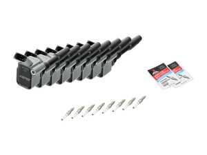 ES#4475628 - 0P29056015KT - Performance Ignition Service Kit - Includes Eight Grey APR coil packs and OEM spark plugs to service your ignition system - Assembled By ECS - Audi
