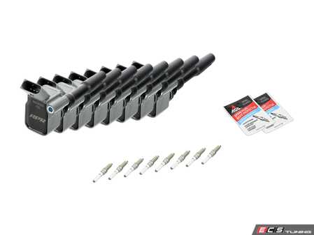 ES#4475628 - 0P29056015KT - Performance Ignition Service Kit - Includes Eight Grey APR coil packs and OEM spark plugs to service your ignition system - Assembled By ECS - Audi