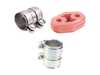 ES#2763601 - 1K0253141JKT1 - Center Muffler / Midsection Installation Kit - Includes associated clamps and exhaust hanger - Assembled By ECS - Audi