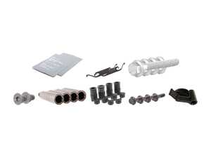 ES#2593028 - 34111157038KT - Front Pad And Rotor Installation Kit - Includes everything to install new front brakes including guide bolts and bushings - Genuine BMW - BMW