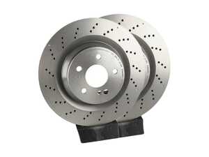 ES#4643300 - 2114231112KT9 - Rear Brake Rotors - Pair (330x26) - includes new rotor securing screws - Brembo - Mercedes Benz