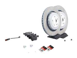 ES#4643636 - 2214210912KT6 - Rear Brake Service Kit - Featuring Genuine Mercedes-Benz rotors, and Genuine Mercedes-Benz pads - Genuine Mercedes Benz - Mercedes Benz