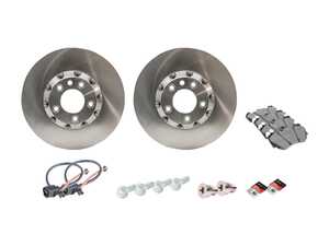 ES#3984557 - 95535140261KT - Front Brake Service Kit - Featuring OE Manufacturer rotors and Meyle Semi-Metallic brake pads - Assembled By ECS - Porsche