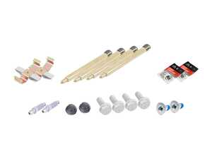 ES#2770101 - 0019911660KT - Rear Pad And Rotor Installation Kit - Includes everything to install new rear brakes including guide pins - Genuine Mercedes Benz - Mercedes Benz