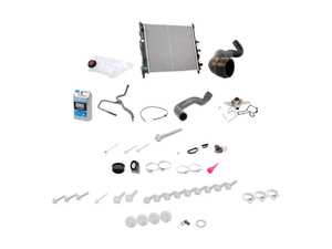 ES#2763842 - 16350000031KT - Cooling System Refresh Kit - Level 3 - Complete cooling system refresh kit, including belt and all pulleys - with Graf water pump, Behr radiator, and Genuine all other components - Assembled By ECS - Mercedes Benz