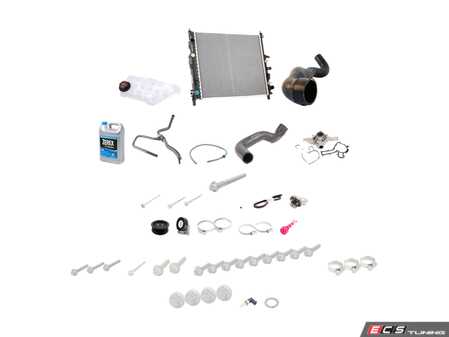 ES#2763842 - 16350000031KT - Cooling System Refresh Kit - Level 3 - Complete cooling system refresh kit, including belt and all pulleys - with Graf water pump, Behr radiator, and Genuine all other components - Assembled By ECS - Mercedes Benz