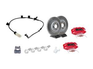 ES#4353043 - 34110432802KT1 - JCW 4 Piston Sport Brake Kit Retrofit - Front Kit - Only At ECS Tuning - Upgrade your brake system to JCW brakes, kit made by ECS with Genuine MINI parts - Genuine MINI - MINI