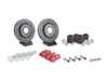 ES#3522022 - 535615301KT1 - Performance Front Brake Service Kit - Slotted - Featuring ECS V5 rotors and EBC Redstuff performance brake pads - Assembled By ECS - Volkswagen
