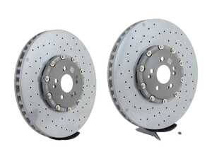 ES#2808780 - 2314211512KT - AMG Carbon Ceramic Front Brake Rotors - Pair - Incredible stopping power for your Mercedes AMG - Genuine Mercedes Benz - Mercedes Benz