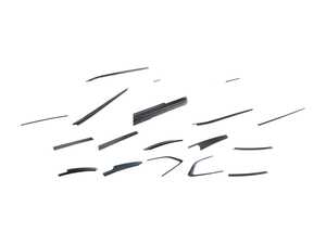 ES#4840353 - 51337410019KT - High Gloss Shadowline Window Trim Kit - Convert your window trim to the High Gloss Shadowline trim to improve the sporty appearance of your BMW - Genuine BMW - BMW