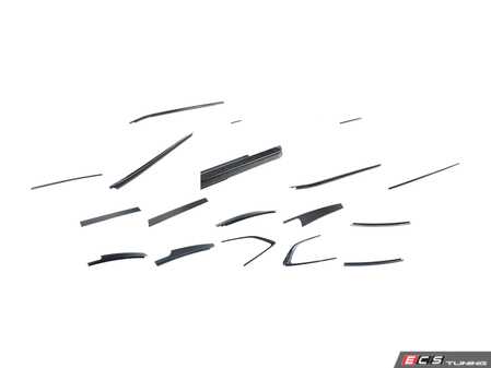 ES#4840353 - 51337410019KT - High Gloss Shadowline Window Trim Kit - Convert your window trim to the High Gloss Shadowline trim to improve the sporty appearance of your BMW - Genuine BMW - BMW