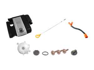 ES#2586436 - 06F133837AHKT - Engine Cover Kit - FSI - Give your engine bay a factory fresh look - Genuine Volkswagen Audi - Volkswagen
