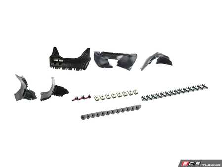 ES#2986838 - 1K0825235AEkt8 - Weather Protection Package - Stage 2 - Includes a replacement belly pan, complete fender liners, and all necessary hardware - Assembled By ECS - Volkswagen