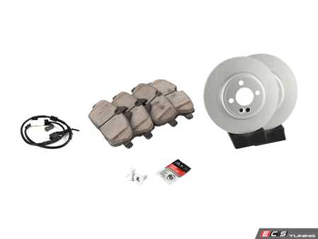 ES#4351877 - 34116774985KT5 - Front Brake Service Kit  - Featuring ECS V5 coated rotors and ECS DD23 ceramic brake pads. - Assembled By ECS - MINI