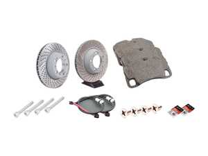 ES#2598577 - 99635240502ROKT1 - Rear Brake Service Kit - Featuring genuine Sebro rotors and Textar brake pads - Assembled By ECS - Porsche