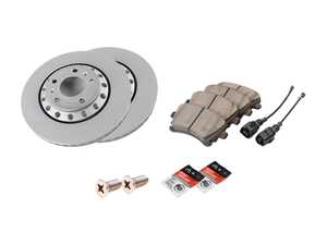ES#2785298 - 4E06986HOKt - Rear Brake Service Kit - Featuring Zimmermann rotors and ECS DD23 "Daily Driver" ceramic pads. - Assembled By ECS - Audi