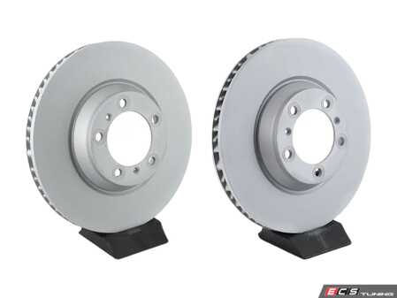 ES#4674553 - 9Y0615302KT1 - Front Brake Rotors - Pair - Does not include rotor secure bolts - Zimmermann - Porsche