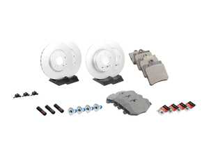 ES#2770442 - 210421251264KT10 - Front & Rear Brake Service Kit - Featuring ATE Rotors And Meyle Ceramic Pads - Assembled By ECS - Mercedes Benz