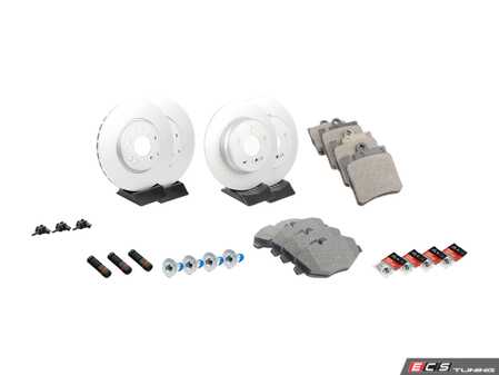 ES#2770442 - 210421251264KT10 - Front & Rear Brake Service Kit - Featuring ATE Rotors And Meyle Ceramic Pads - Assembled By ECS - Mercedes Benz