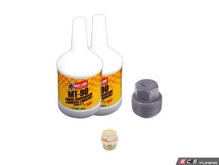 ES#4820628 - E2XMMTSKT2 - Manual Transmission Service Kit - Includes the fluid and plugs needed to replace your manual transmission's fluid - Featuring Redline MT-90 fluid and Genuine BMW drain/fill plugs - Assembled By ECS - BMW