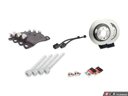 ES#2602558 - 95535240151ROKT1 - Rear Brake Service Kit - Featuring Brembo rotors and Textar brake pads - Assembled By ECS - Porsche