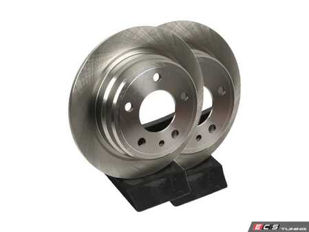 ES#4669066 - 34211162968-P - Rear V5 Plain Brake Rotors - Set (284x10) - Precision manufactured and featuring a GeoSpec corrosion-resistant coating - ECS - BMW