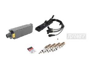 ES#3438556 - 12131247281KT4 - Ignition Service Kit - Includes new spark plugs, spark plug wires and boots, and coil - Assembled By ECS - BMW