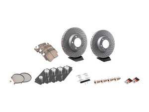 ES#4643767 - 99635140904KT5 - Front Brake Service Kit - Featuring Zimmerman rotors, and Akebono Euro Ceramic pads - Assembled By ECS - Porsche