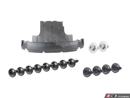 ES#3023224 - 7l8825285ckt - Front Belly Pan Kit - Reduces noise and protects your undercarriage - includes installation hardware - Assembled By ECS - Audi