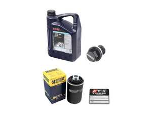 ES#2834922 - N90813202KT12 -  Oil Service Kit - With ECS magnetic Drain Plug - Includes Rwe oil, Hengst filter, and ECS magnetic drain plug - Assembled By ECS - Audi Volkswagen