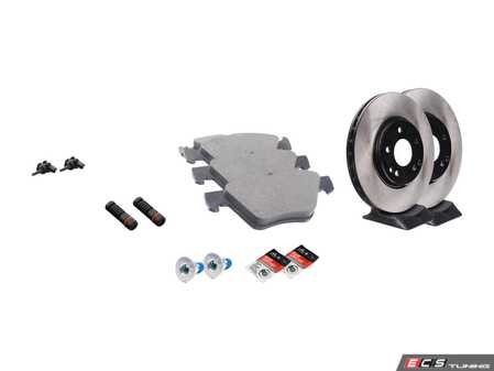 ES#2770036 - 210421251264KT7 - Front Brake Service Kit - Featuring Meyle Rotors And Meyle Ceramic Pads - Assembled By ECS - Mercedes Benz