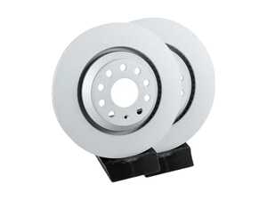 ES#5386672 - 1K0615301ADKT11 - Rear Brake Service Kit - VW Arteon (310x22) - Featuring Zimmerman Rotors, Akebono pads, and wear sensors - Assembled By ECS - Volkswagen