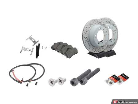 ES#4657813 - 99635240104KT9 - Rear Brake Service Kit - Featuring Genuine Porsche rotors, and Genuine Porsche pads - Genuine Porsche - Porsche