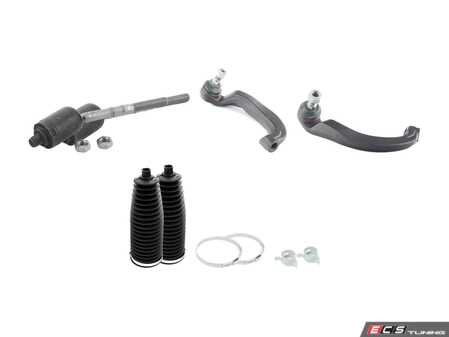 ES#3660473 - 2113302903KT3 - W211 4Matic Inner And Outer Tie Rod Service Kit - Featuring Lemforder Inner & Outer Control Arms, Inner Tie Rod Boots, clamps, and hardware - Assembled By ECS - Mercedes Benz