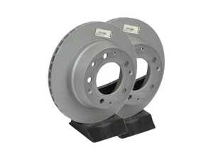 ES#2588361 - 90135204114KT3 - Z-Coated Rear Brake Rotors - Pair 11.22" (285mm) - Rear axle fitment - Both left and right - Zimmermann - Porsche