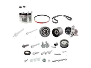 ES#4845330 - 03L198001U2KT - Timing Belt Kit - Ultimate Plus - The Ultimate timing belt kit just got better, same good parts with added coolant - Assembled By ECS - Volkswagen