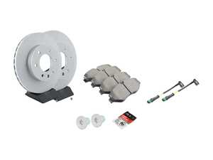 ES#3691365 - 9064210012KT9 - Front Brake Service Kit - Featuring Pagid Rotors, and Textar Composite Brake Pad Set - Assembled By ECS - Mercedes Benz