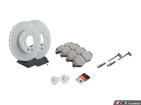 ES#3691365 - 9064210012KT9 - Front Brake Service Kit - Featuring Pagid Rotors, and Textar Composite Brake Pad Set - Assembled By ECS - Mercedes Benz