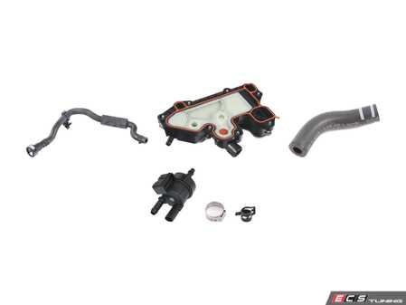 ES#4813392 - 06Q103495F1KT - PCV Service Kit - Everything you need to replace a faulty PCV - Featuring Hamburg Tech Purge valve - Assembled By ECS - Volkswagen
