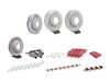 ES#2598576 - 99735140101PEKT - Performance Front & Rear Brake Service Kit - Featuring genuine Porsche front rotors, Sebro rear rotors, and EBC RedStuff brake pads - Assembled By ECS - Porsche