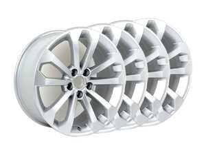 ES#2960444 - 8R0601025BMkt - 18" 10-Spoke Wheels - Set Of Four - 18"x8" ET39 5x112 Silver - Genuine Volkswagen Audi - Audi