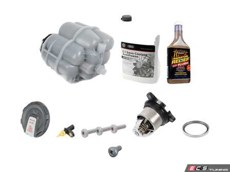 ES#4691027 - 8W1121405NKT - Cooling System Refresh Kit - Level 2 - Replace your thermostat, temp sensor, and expansion tank after performing a proper coolant system flush! - Genuine Volkswagen Audi - Audi