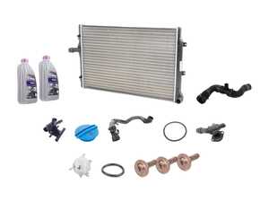 ES#2586417 - 1K0121251ABKT - Cooling System Refresh Kit - Level 2 - This comprehensive kit eliminates weak spots in your cooling system - Assembled By ECS - Volkswagen