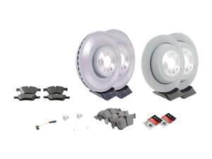 ES#4643478 - 1644211412KT9 - Front & Rear Brake Service Kit - Featuring Genuine Mercedes-Benz rotors, and Genuine Mercedes-Benz pads - Genuine Mercedes Benz - Mercedes Benz