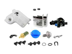 ES#2586303 - 06B121111K1KT - Cooling System Refresh Kit - Level 1 - Replace your thermostat, temp sensor and expansion tank with one kit! - Assembled By ECS - Audi